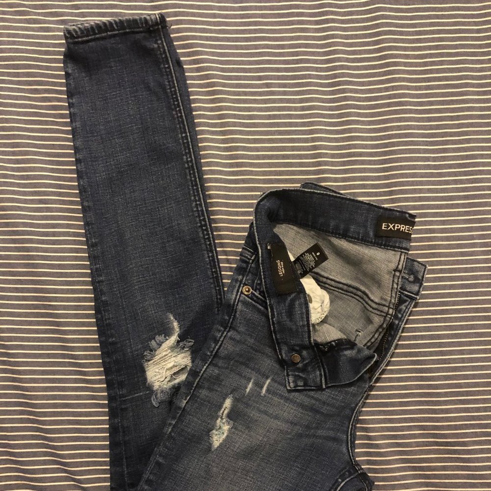 Women's Express High waist Legging Jeans size 0